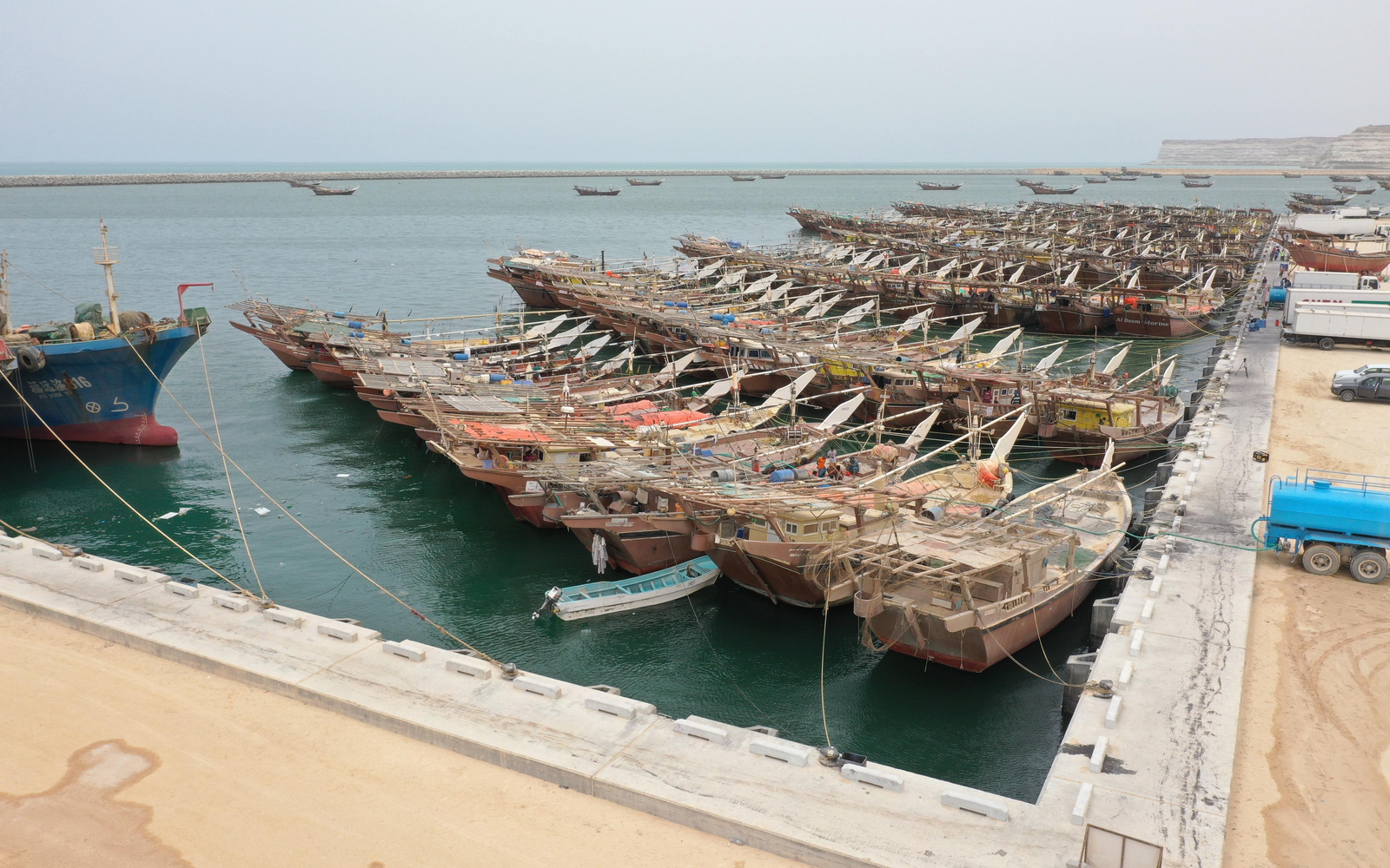 Duqm fishing port, Oman
